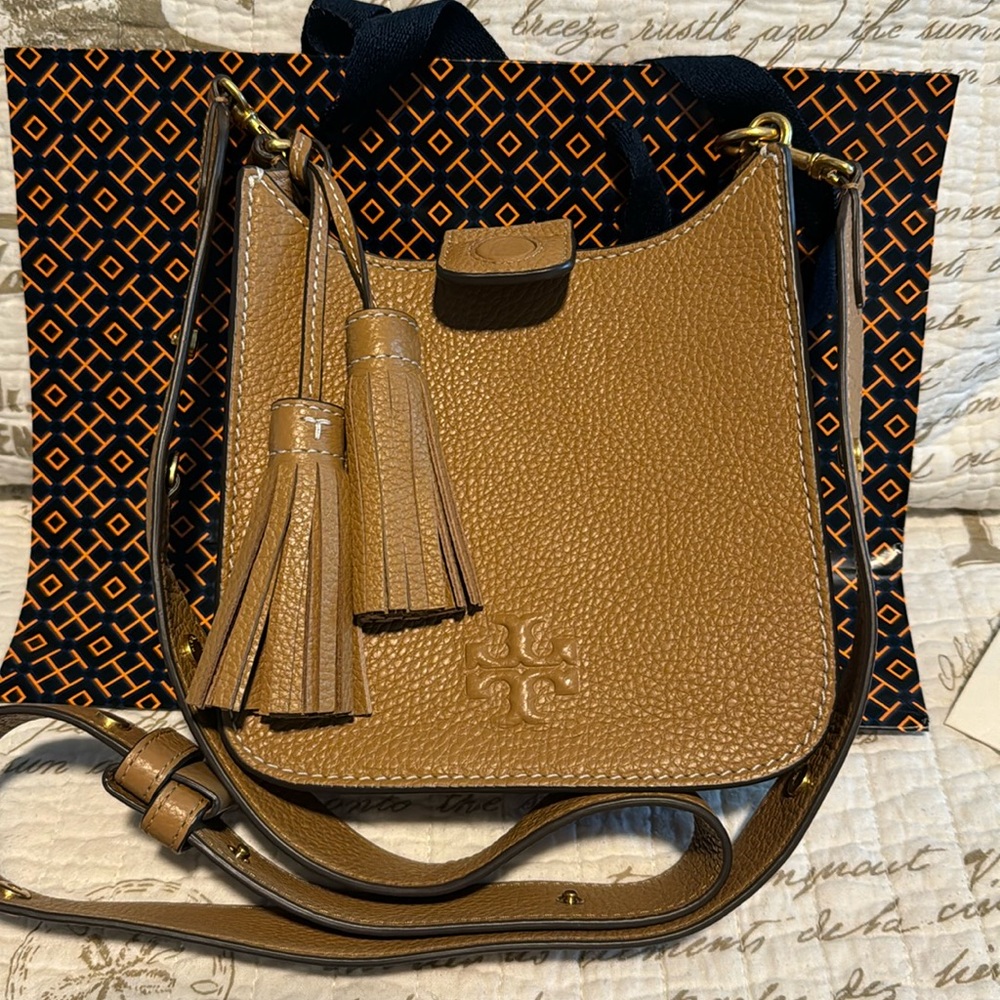 Brand New never worn Thea mini shoulder bag in color Tiramisu L 6.75” H 7” W 2”